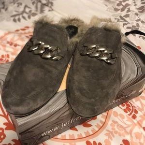 Jeffery Campbell suede loafers